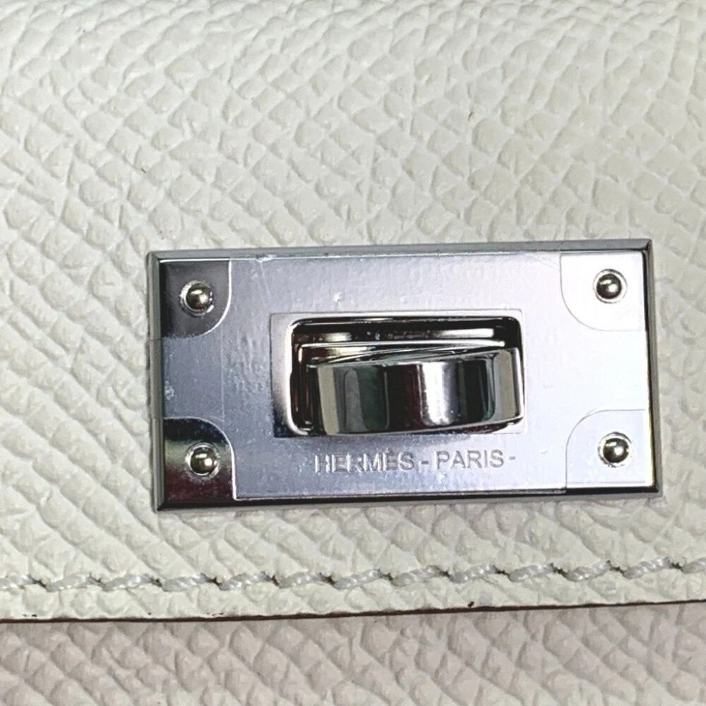 HERMES Bandouliere Kelly Pochette Shoulder strap Swift / Epsom Beige - Picture 5 of 16